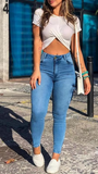 STREETWEAR DISTRESSED CARGO JEANS