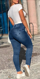 STREETWEAR DISTRESSED CARGO JEANS
