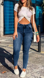 STREETWEAR DISTRESSED CARGO JEANS