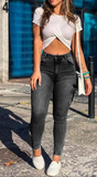 STREETWEAR DISTRESSED CARGO JEANS
