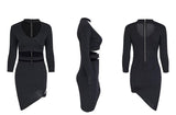 BANDAGE HOLLOWED-OUT MINI DRESS - B ANN'S BOUTIQUE