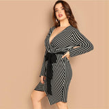 BLACK & WHITE SO RIGHT DRESS - B ANN'S BOUTIQUE