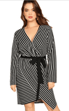 BLACK & WHITE SO RIGHT DRESS - B ANN'S BOUTIQUE