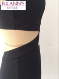 BLACK BANDAGE CRISSCROSS DRESS - B ANN'S BOUTIQUE