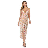 BRINGING SEXY (OPEN) BACK FITTED FLORAL DRESS - B ANN'S BOUTIQUE, LLC