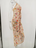 BRINGING SEXY (OPEN) BACK FITTED FLORAL DRESS - B ANN'S BOUTIQUE, LLC