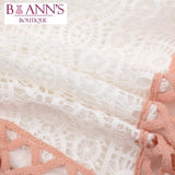 CALLIE’S CROTCHET FLORAL MINI DRESS - B ANN'S BOUTIQUE