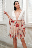 CALLIE’S CROTCHET FLORAL MINI DRESS - B ANN'S BOUTIQUE