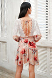 CALLIE’S CROTCHET FLORAL MINI DRESS - B ANN'S BOUTIQUE