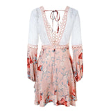 CALLIE’S CROTCHET FLORAL MINI DRESS - B ANN'S BOUTIQUE