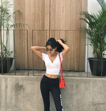 CARA’S CRISSCROSS CROP TOP - B ANN'S BOUTIQUE