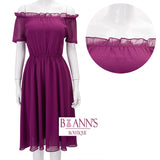 CHLOE CHIFFON RUFFLE DRESS - B ANN'S BOUTIQUE