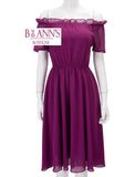 CHLOE CHIFFON RUFFLE DRESS - B ANN'S BOUTIQUE