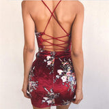CRUSHED VELVET FLORAL DRESS - B ANN'S BOUTIQUE