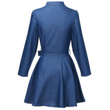 DENIM A-LINE MINI DRESS - B ANN'S BOUTIQUE