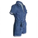 DENIM DIVA FITTED ROMPER - B ANN'S BOUTIQUE