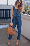 DENIM DREAM TANK JUMPSUIT - B ANN'S BOUTIQUE