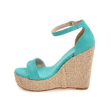 EMMA EMBROIDERED FLORAL WEDGE - B ANN'S BOUTIQUE