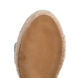 EMMA EMBROIDERED FLORAL WEDGE - B ANN'S BOUTIQUE