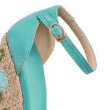 EMMA EMBROIDERED FLORAL WEDGE - B ANN'S BOUTIQUE