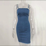 FITTED & FAB DENIM DRESS - B ANN'S BOUTIQUE