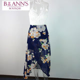 FLORAL & LACE SHEER DRESS - B ANN'S BOUTIQUE