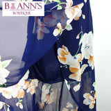 FLORAL & LACE SHEER DRESS - B ANN'S BOUTIQUE