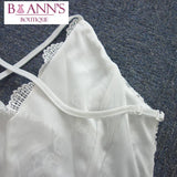 FLORAL & LACE SHEER DRESS - B ANN'S BOUTIQUE