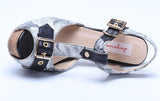 FLORAL CORK HEEL SANDAL - B ANN'S BOUTIQUE