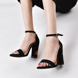 FLORAL HEEL SANDALS - B ANN'S BOUTIQUE