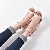 FLORAL HEEL SANDALS - B ANN'S BOUTIQUE