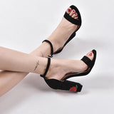 FLORAL HEEL SANDALS - B ANN'S BOUTIQUE