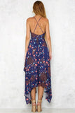 FLORAL HIGH-CUT MAXI DRESS - B ANN'S BOUTIQUE