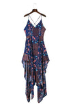 FLORAL HIGH-CUT MAXI DRESS - B ANN'S BOUTIQUE