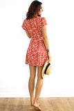 FLORAL VINE WRAP DRESS - B ANN'S BOUTIQUE
