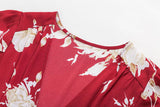 FLORAL WRAP MINI DRESS - B ANN'S BOUTIQUE