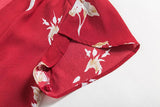 FLORAL WRAP MINI DRESS - B ANN'S BOUTIQUE