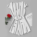 IT’S A BLACK & WHITE THING ROMPER - B ANN'S BOUTIQUE