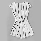 IT’S A BLACK & WHITE THING ROMPER - B ANN'S BOUTIQUE
