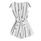 IT’S A BLACK & WHITE THING ROMPER - B ANN'S BOUTIQUE