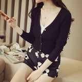 KNITTED V-NECK CARDIGAN - B ANN'S BOUTIQUE