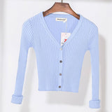 KNITTED V-NECK CARDIGAN - B ANN'S BOUTIQUE