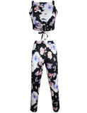 MIDNIGHT FLORAL DREAM PANTS SET - B ANN'S BOUTIQUE