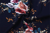 OFF-THE-SHOULDER FLORAL HIGH SLIT MAXI DRESS - B ANN'S BOUTIQUE