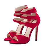 OPEN-TOE STRAPPY SANDALS - B ANN'S BOUTIQUE, LLC