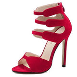 OPEN-TOE STRAPPY SANDALS - B ANN'S BOUTIQUE, LLC