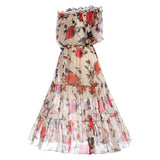 OPHELIA’S OFF-THE-SHOULDER RUFFLE DRESS - B ANN'S BOUTIQUE