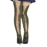 OVER THE KNEE LACE-UP BOOT - B ANN'S BOUTIQUE