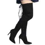 OVER THE KNEE LACE-UP BOOT - B ANN'S BOUTIQUE