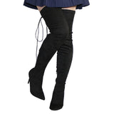OVER THE KNEE LACE-UP BOOT - B ANN'S BOUTIQUE